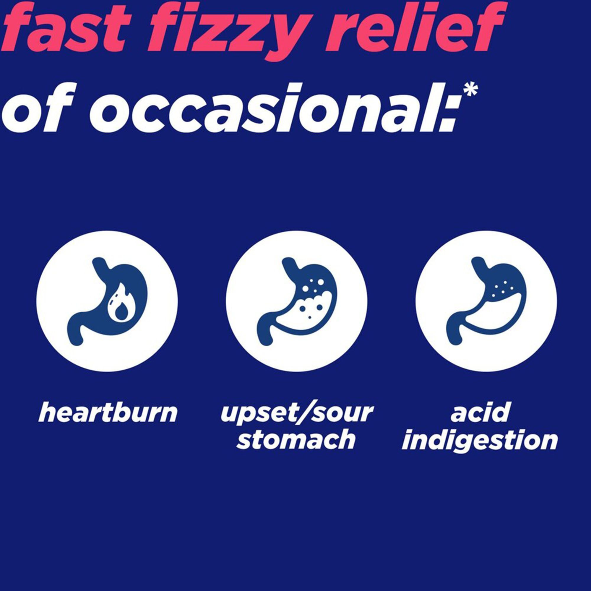 Alka-Seltzer® Fizzy Melts Upset Stomach Relief, Mixed Berry, 16 ct., , large