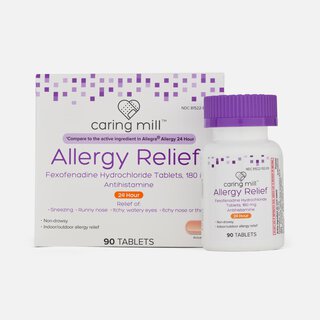 Caring Mill™ Fexofenadine Tablet, 24 hour, 90 ct.