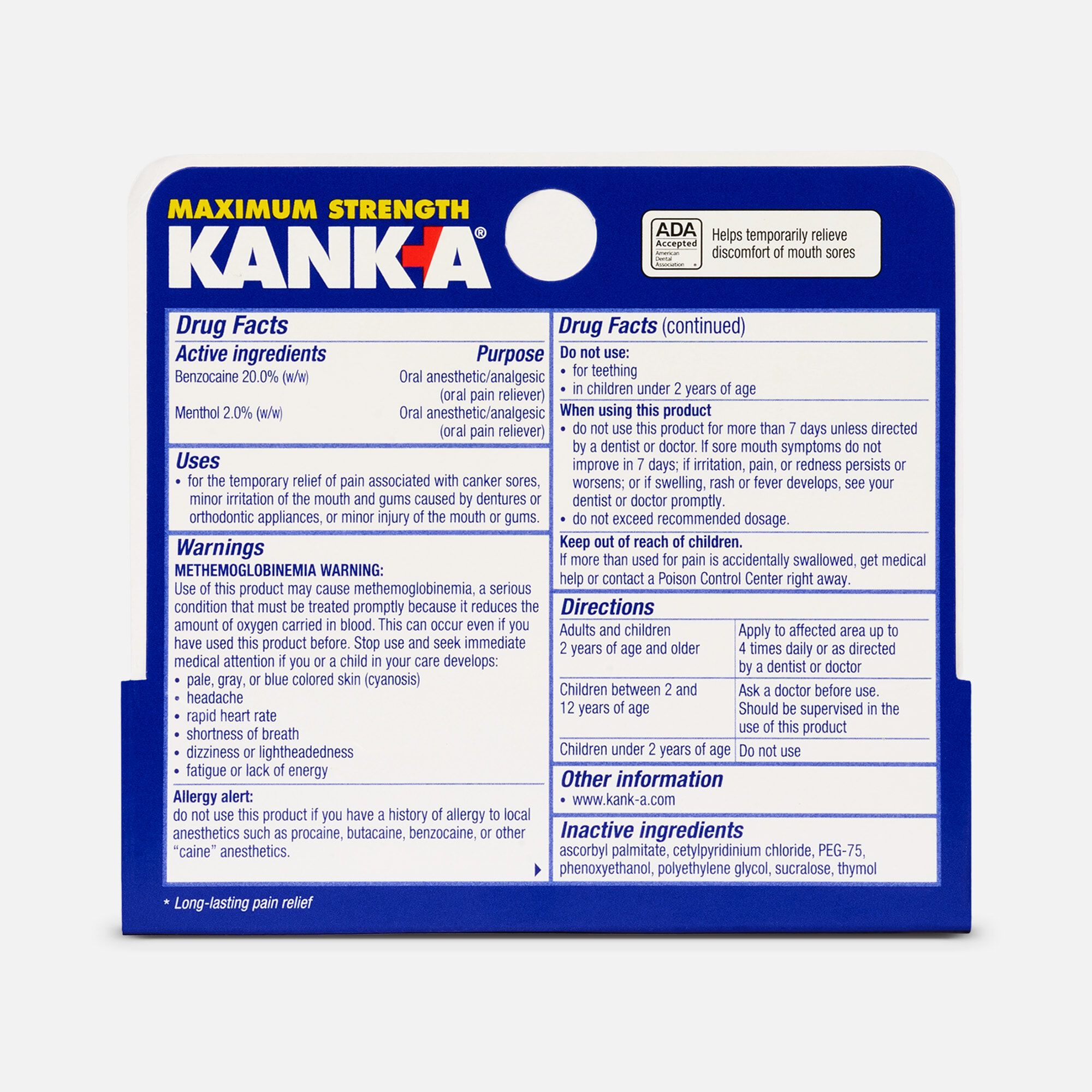 Kank-A Maxmium Strength Triple Action Gel for Mouth Pain, , large