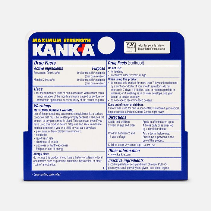 Kank-A Maxmium Strength Triple Action Gel for Mouth Pain, , large