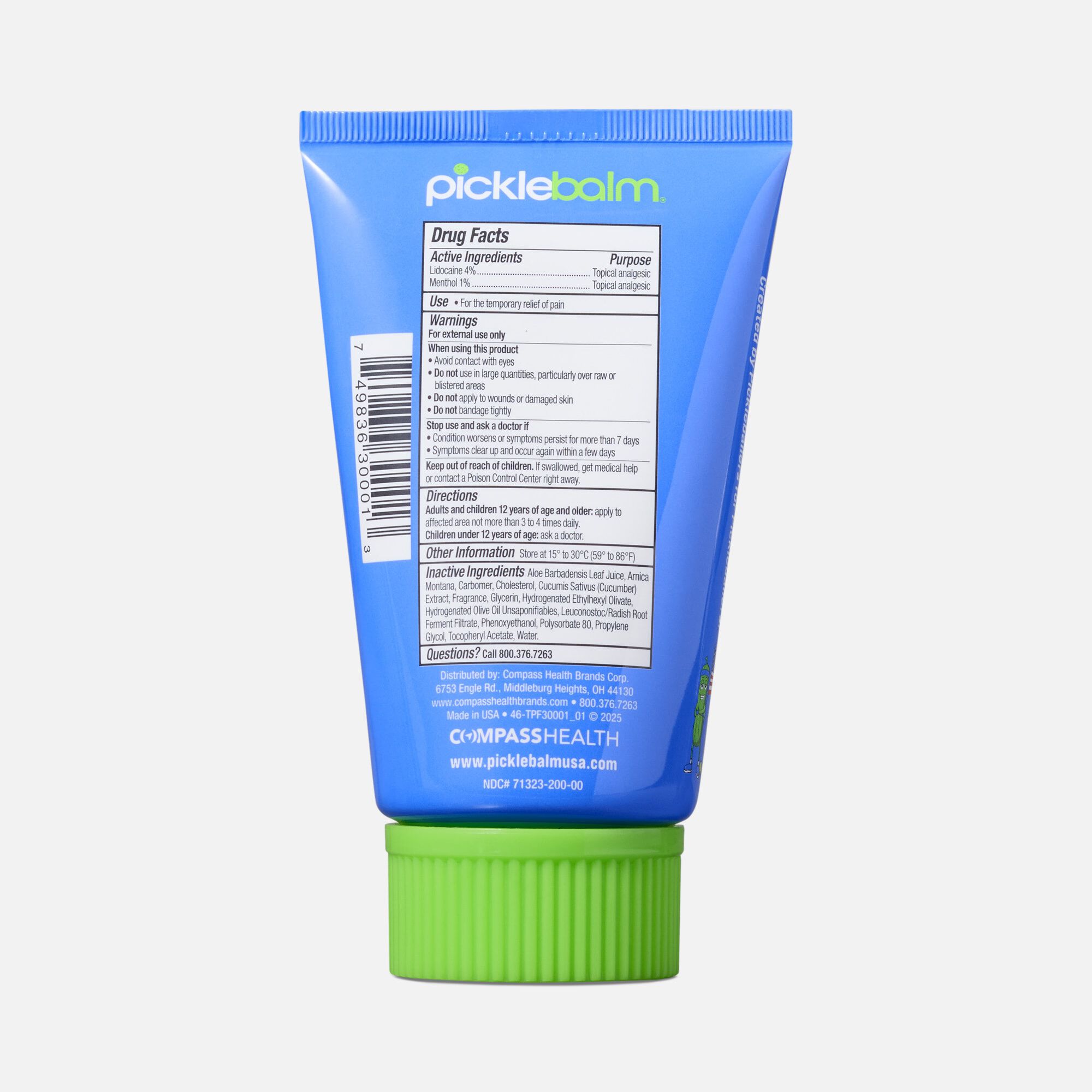 Picklebalm Cream With Lidocaine, Menthol, Arnica, and Cucumber Seed, 4 oz., , large
