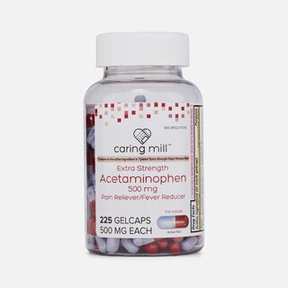 Caring Mill™ Extra Strength Acetaminophen Rapid Release Gels, 225 ct.