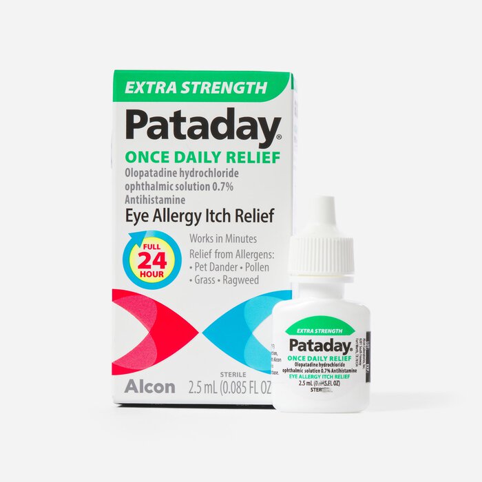 Pataday Extra-Strength Once Daily Eye Allergy Itch Relief Drops, 2.5mL, , large