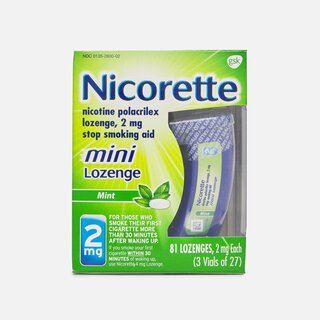 Nicorette Nicotine Mini Lozenges, Mint, 2mg, 81 ct.