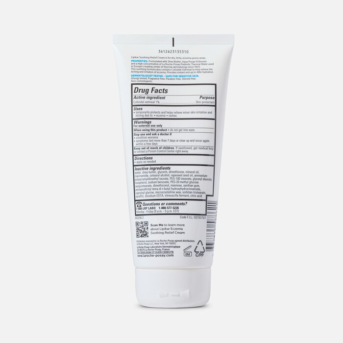 La Roche-Posay Lipikar Eczema Soothing Relief Cream, 6.76 oz., , large