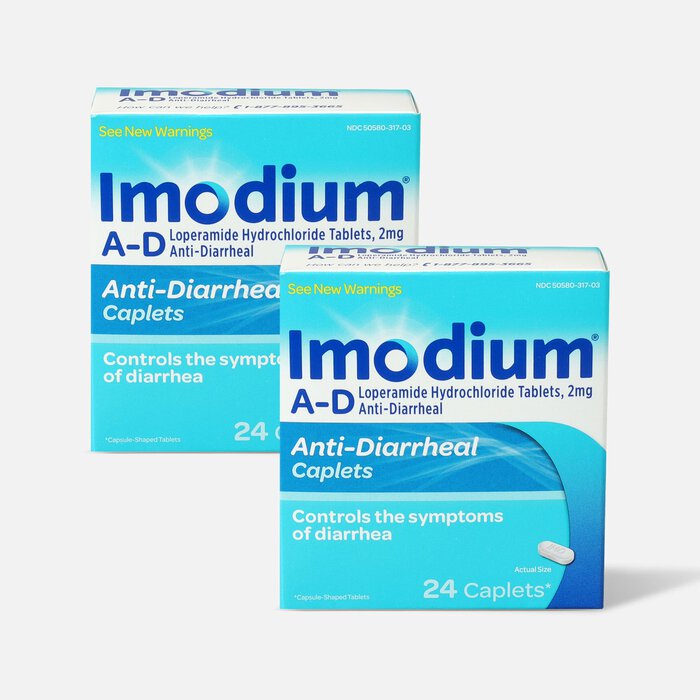 Imodium A-D Anti-Diarrheal, Caplet 24 ct. (2-Pack), , large