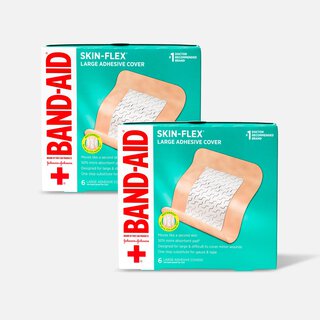 BAND-AID® Skin-Flex Large Adhesive Cover Bandages, 6 ct. (2-Pack)