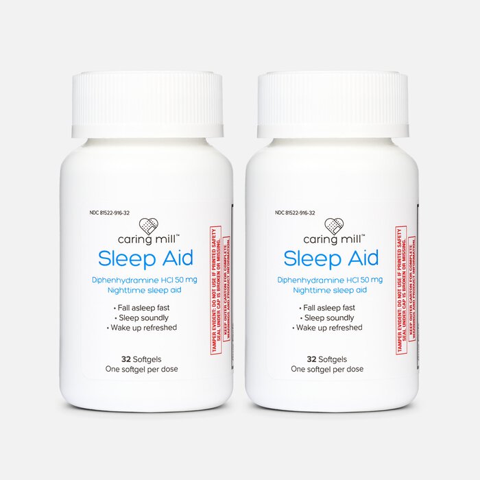 Caring Mill™ Maximum Strength Sleep Aid Soft Gels, 32 ct. (2-Pack), , large