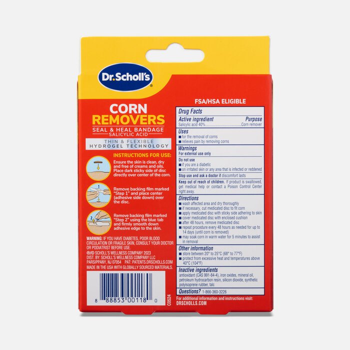 Dr. Scholl's Hydrogel Corn Removers With Seal And Heal Bandage, 6 ct., , large