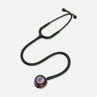 Littmann Classic III Stethoscope, Black Tube with Rainbow Finish Chestpiece, 27"