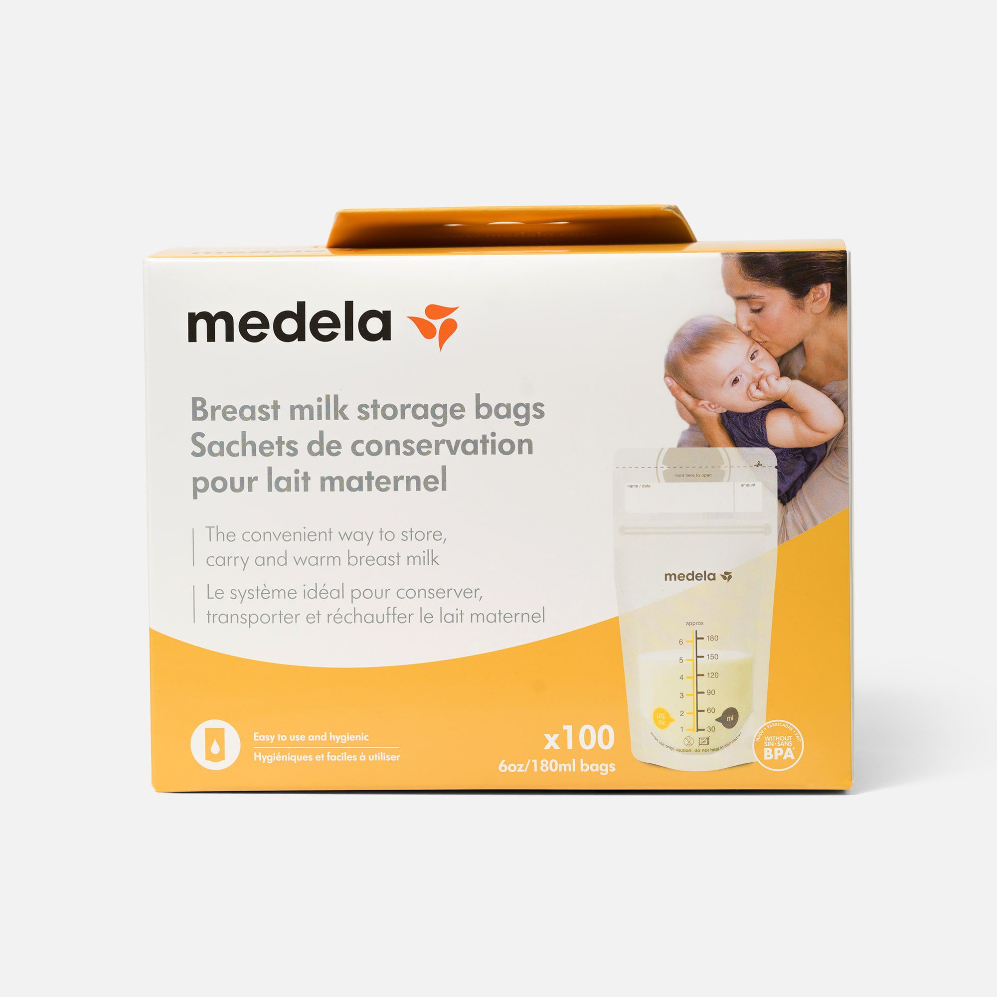 Medela Breast Milk 6 oz. Storage Bags, 100 ct., , large