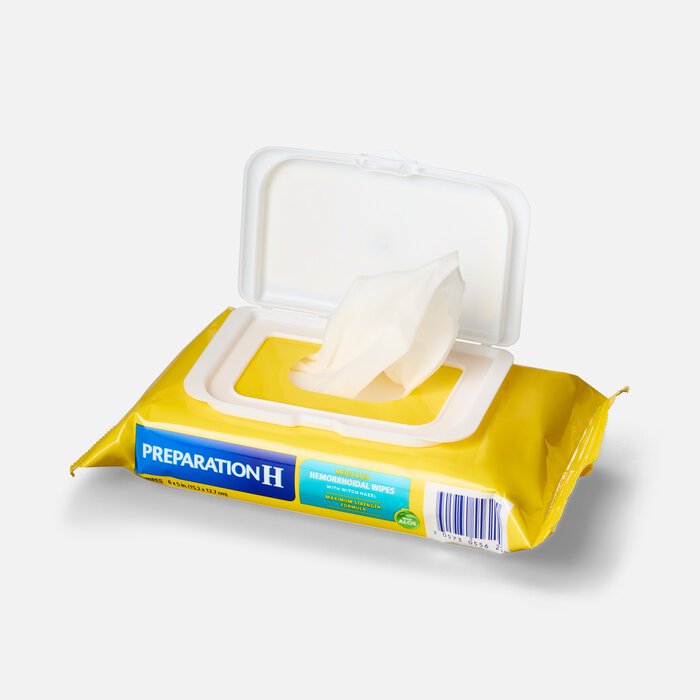 Preparation H Maximum Strength Hemorrhoid Flushable Wipes with Witch Hazel, 48 ct., , large