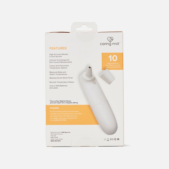 Caring Mill™ Instant Ear & Forehead Digital Thermometer, , large