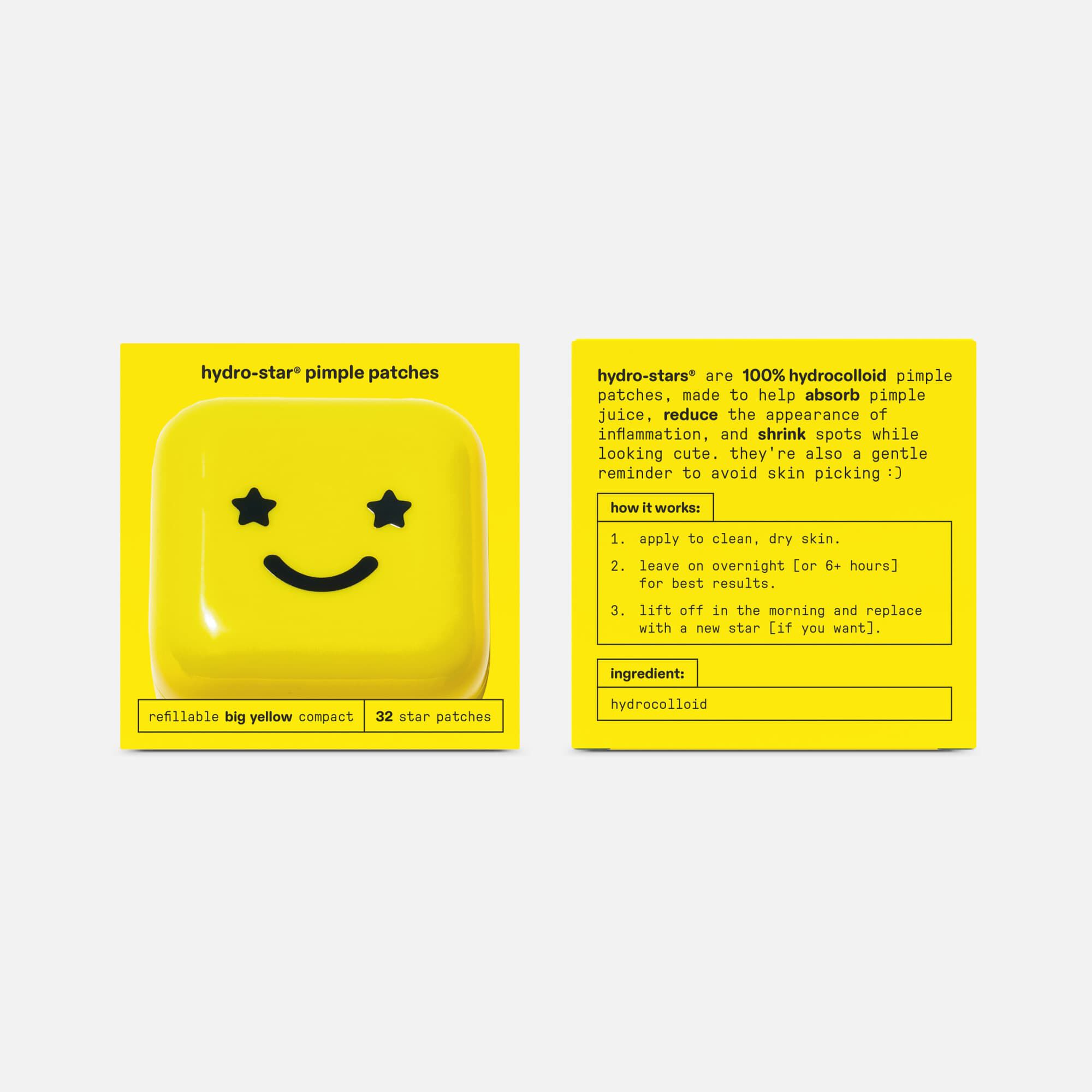 Starface Hydro-Star Pimple Patches + Big Yellow Compact, 32 ct., , large