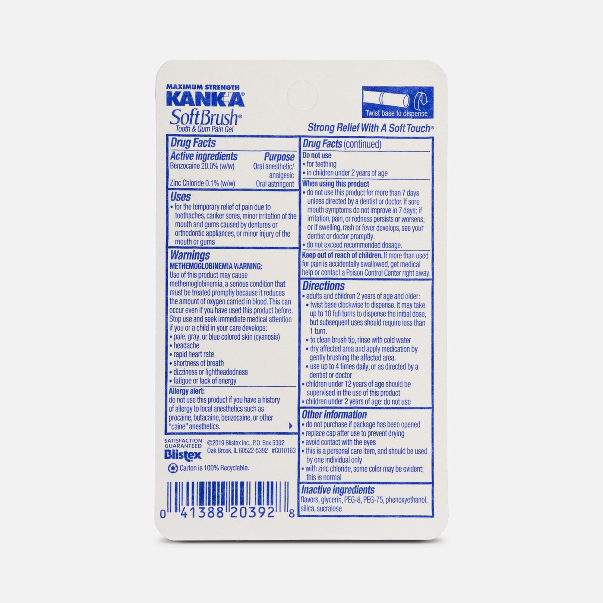 Kank-A Maximum Strength Soft Brush Tooth and Gum Pain Gel, , large