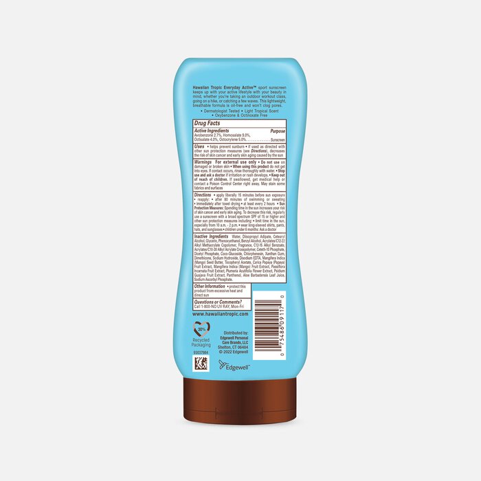 Hawaiian Tropic Island Sport Lotion Sunscreen SPF 50, 8 oz., , large