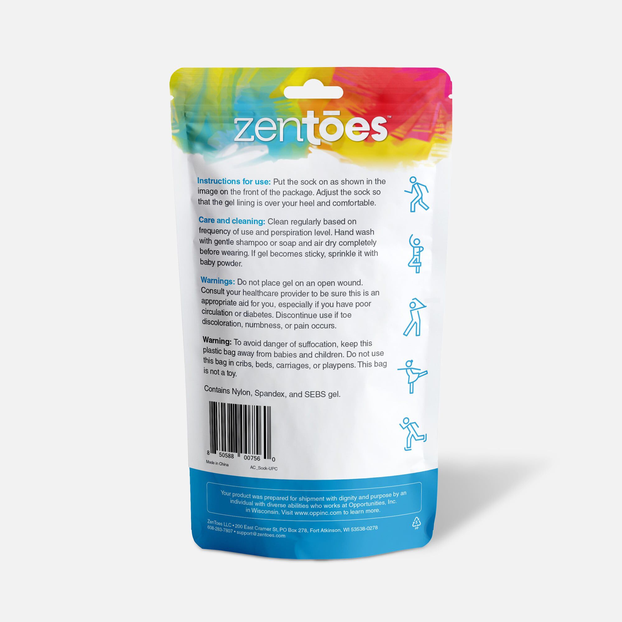 ZenToes Achilles Heel Gel Padded Sleeve - 1 Pair, , large