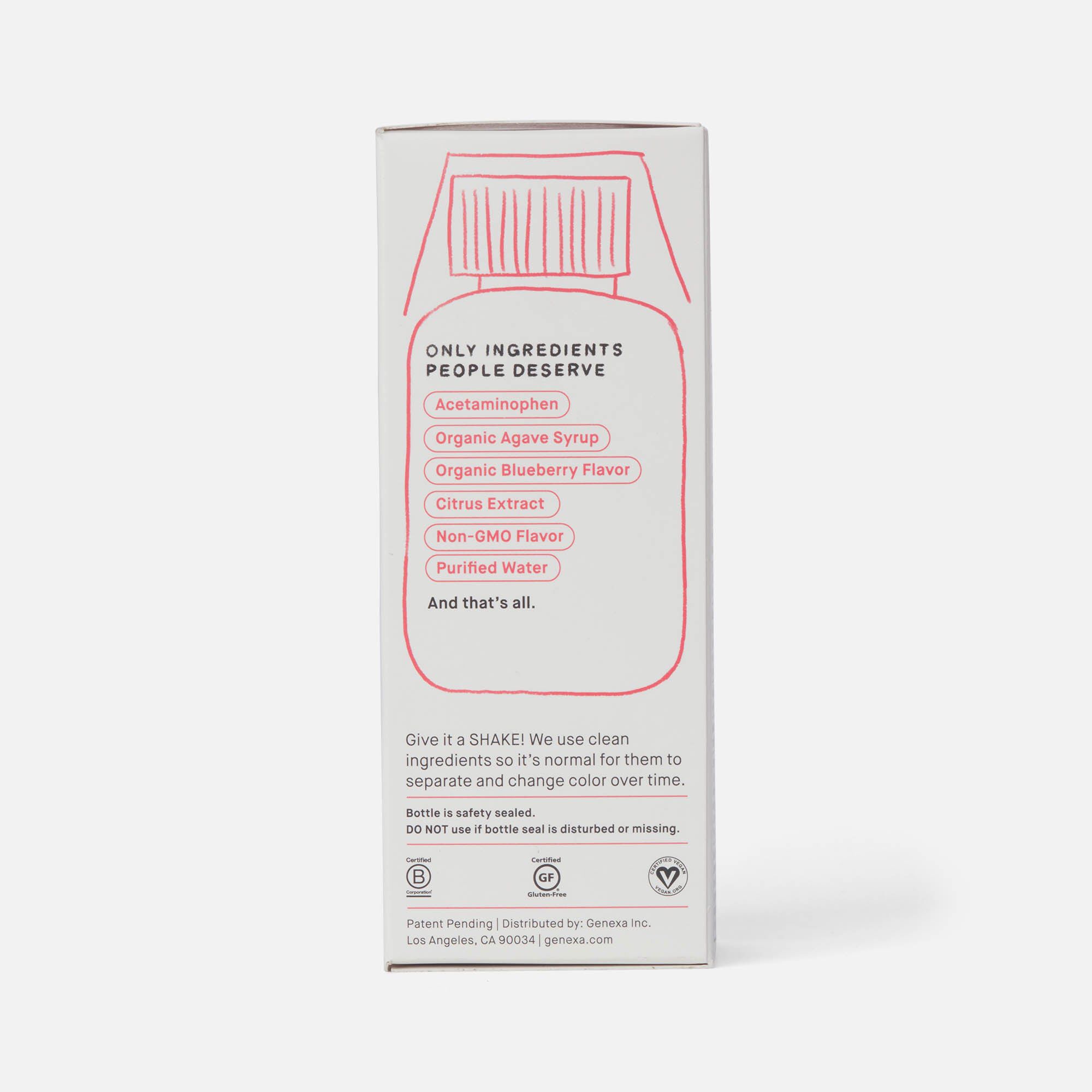 Genexa Kid's Pain & Fever Acetaminophen Oral Suspension, 4 oz., , large