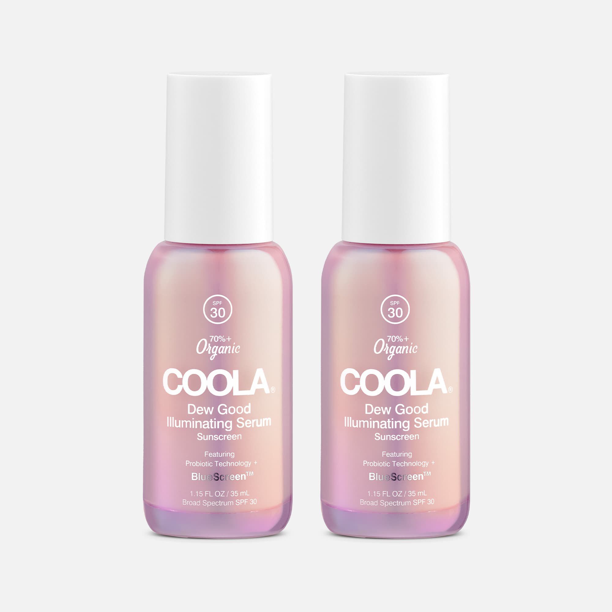 COOLA Dew Good Illuminating Serum Sunscreen with Probiotic Technology - SPF 30, 1 oz. (2-Pack), , large