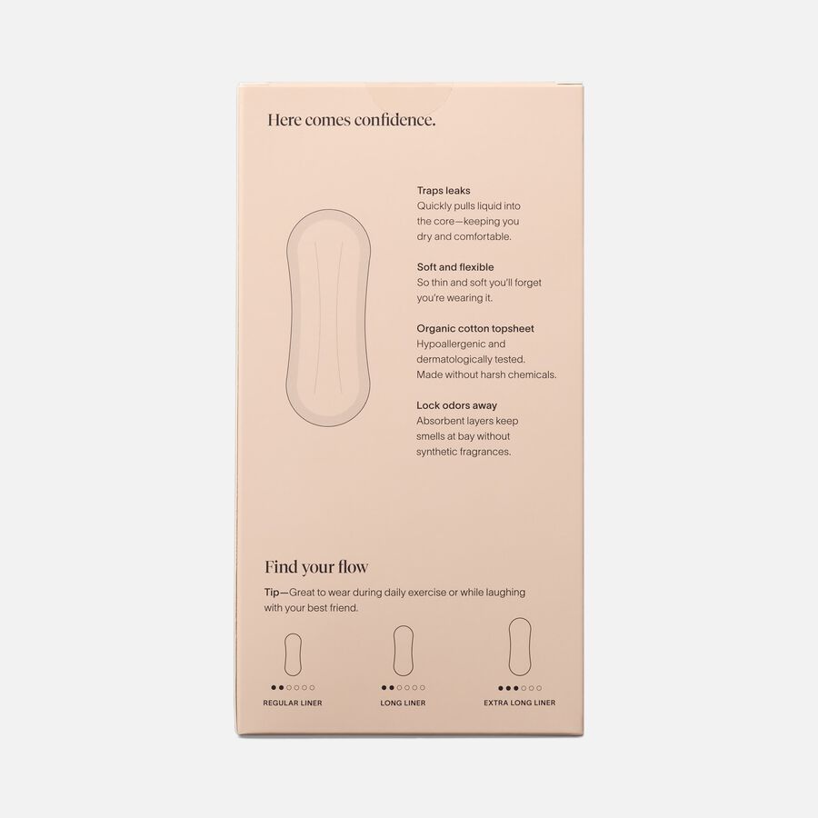 Cora Organic Bladder Long Liners, 30 ct., , large image number 1