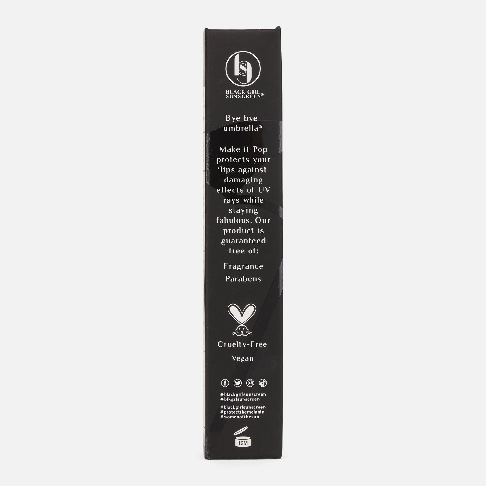 Black Girl Sunscreen Make It Pop Sungloss Sunscreen Lip Gloss, SPF 50, 0.13 fl oz., , large
