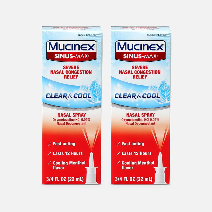 Mucinex Sinus-Max Nasal Spray Clear and Cool, .75 oz. (2-Pack), , large