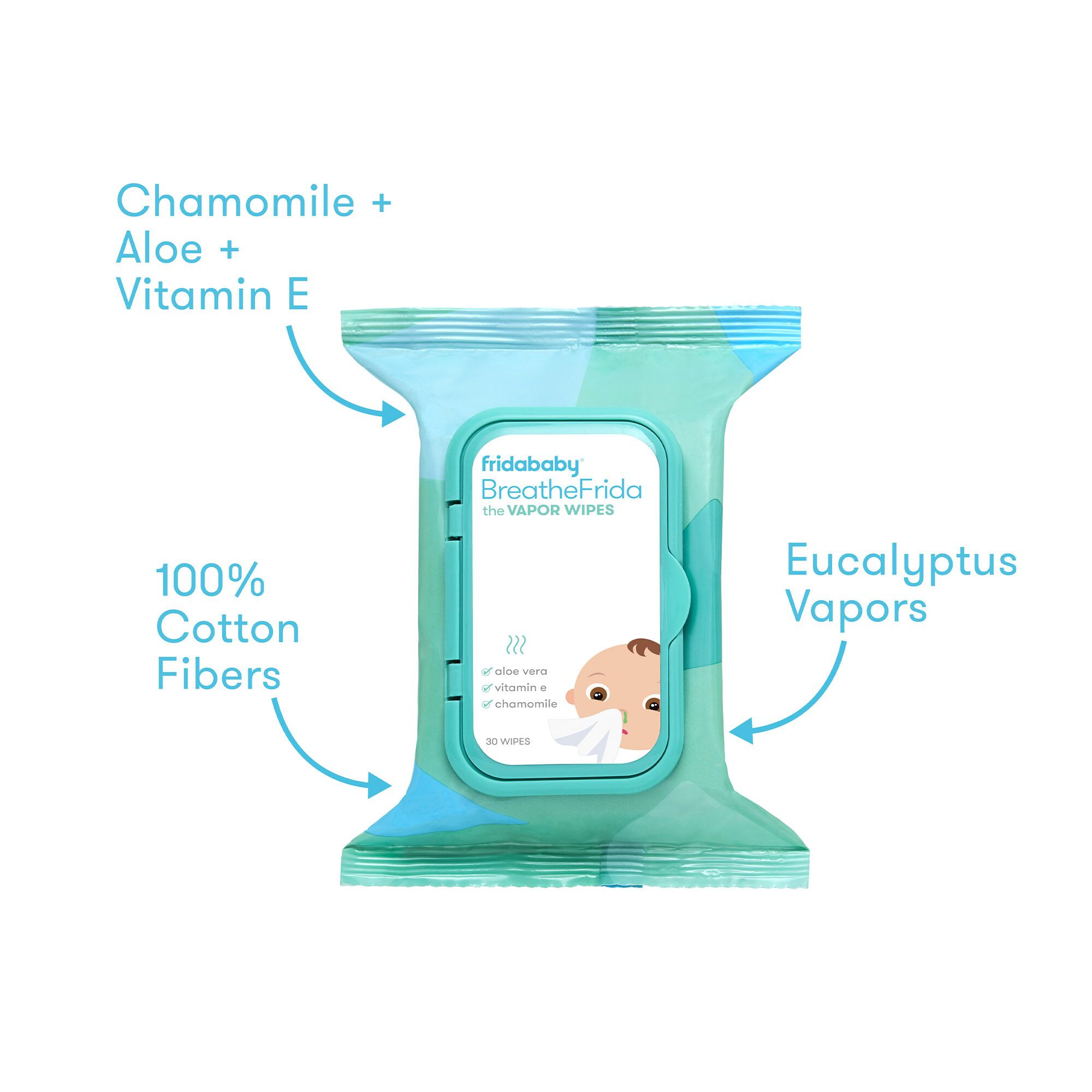 Frida Baby BreatheFrida Vapor Wipes for Nose or Chest, , large