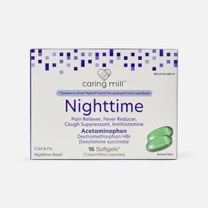 Caring Mill™ Nighttime Cold & Flu Relief Softgels, 16 ct.