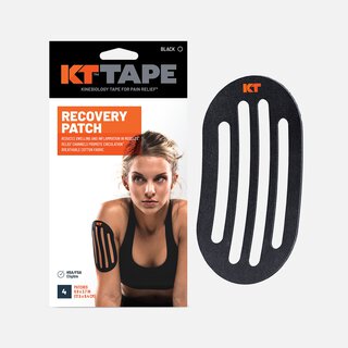 KT Tape Recovery+ Patch, Black, 4 ct.