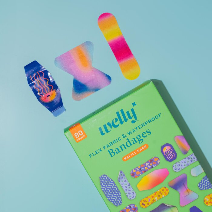 Welly Bravery Bandages Family Pack Carton Assorted, 80 ct., , large