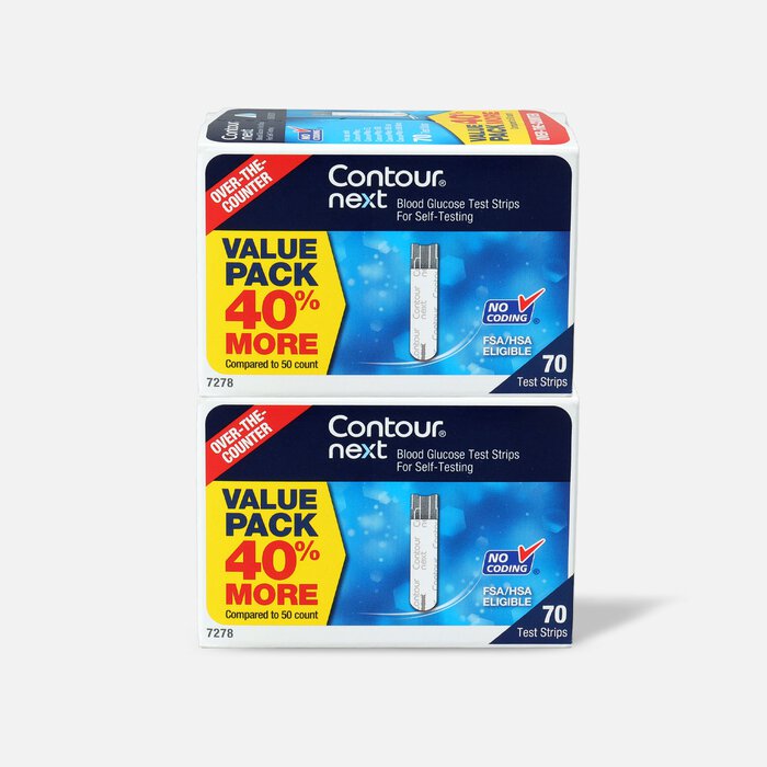 Bayer Contour Next Blood Glucose Test Strip - 70 ct. (2-Pack), , large