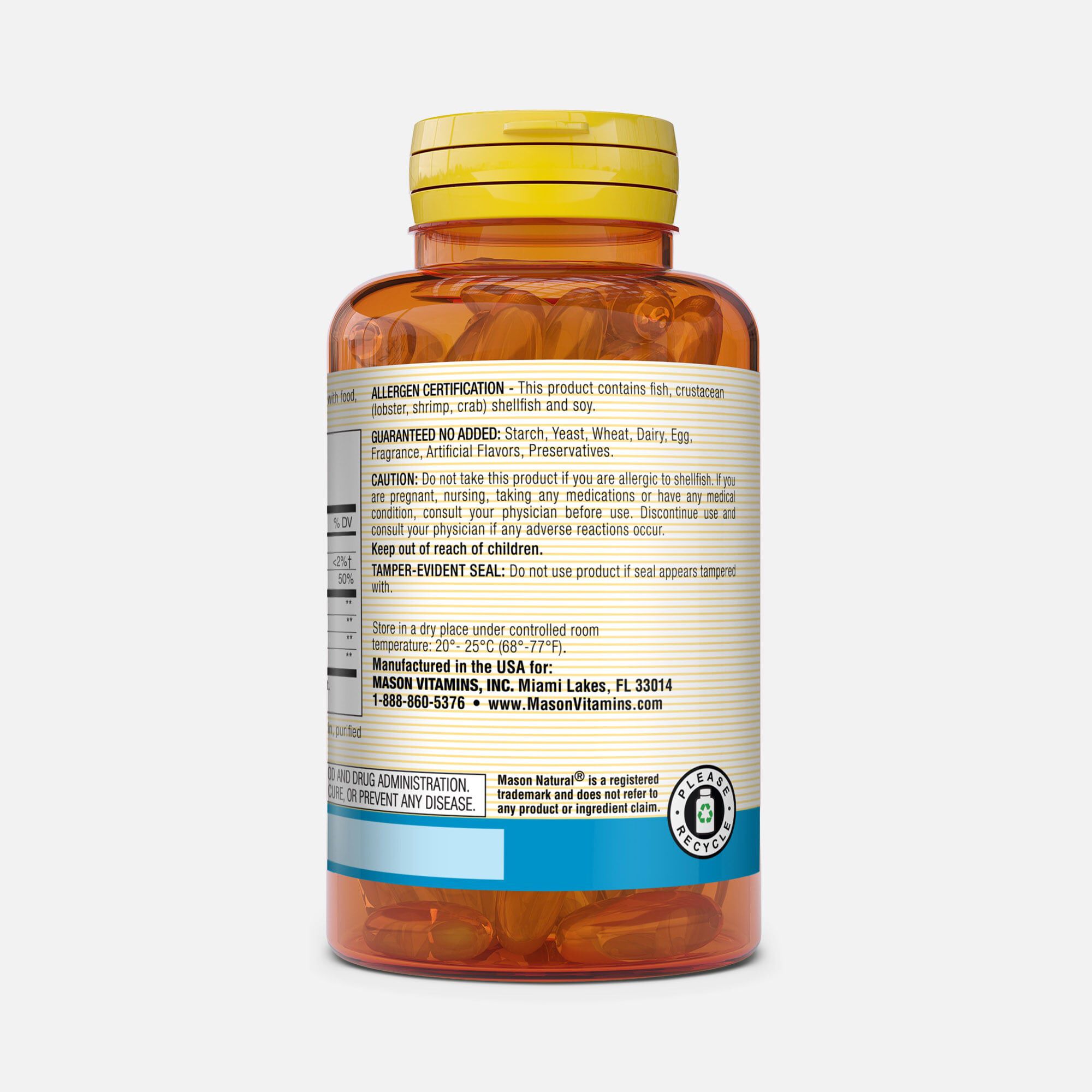Mason Vitamins Natural Glucosamine & Fish Oil Softgels, 90 ct., , large