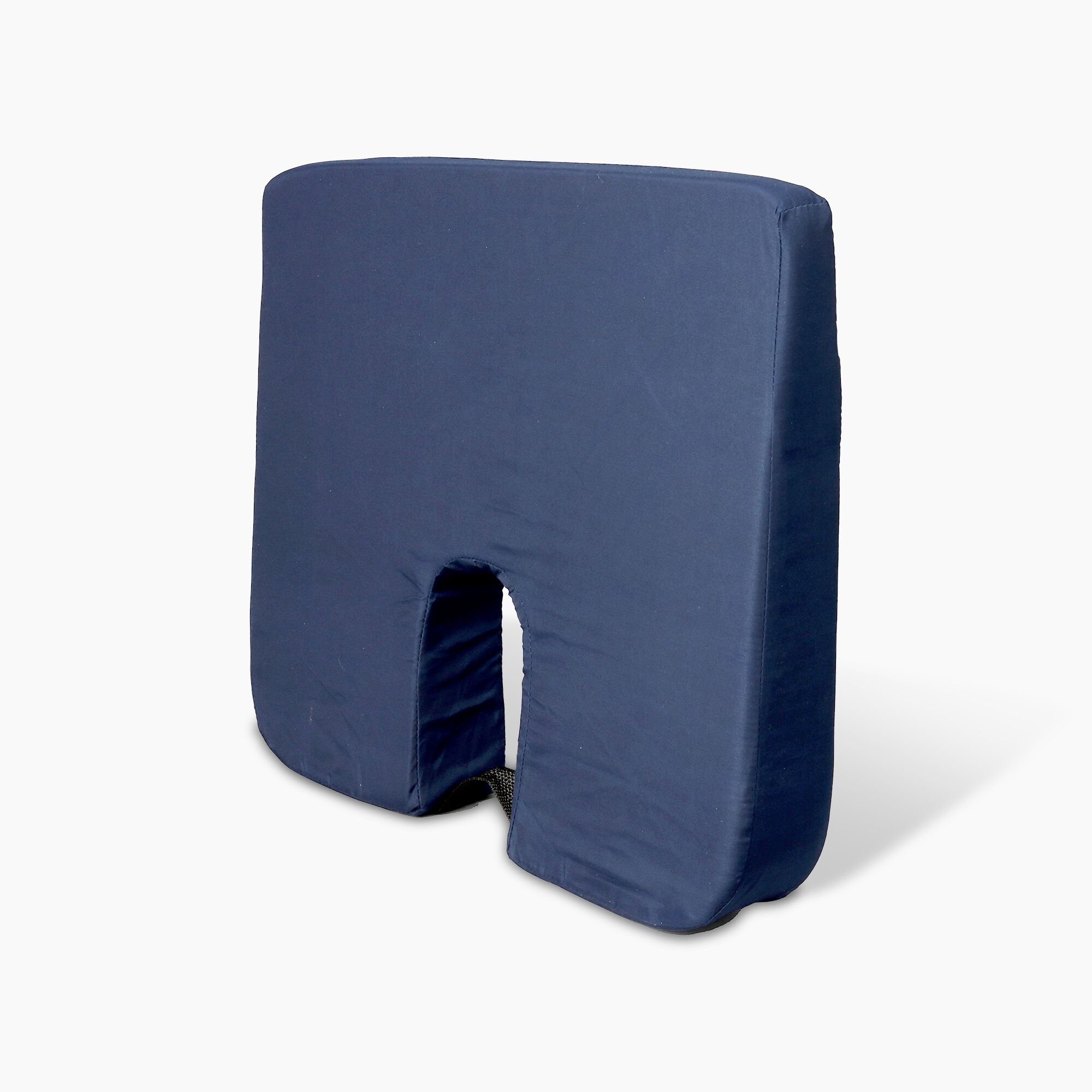 Foam Seat Cushion for Coccyx Support, 18 x 14 x 1.5 to 3", Navy, , large