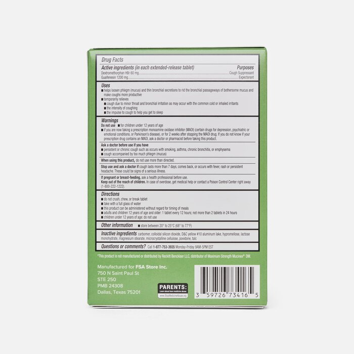 Caring Mill™ Maximum Strength Mucus-DM Extended-Release Tablets,14 ct, , large