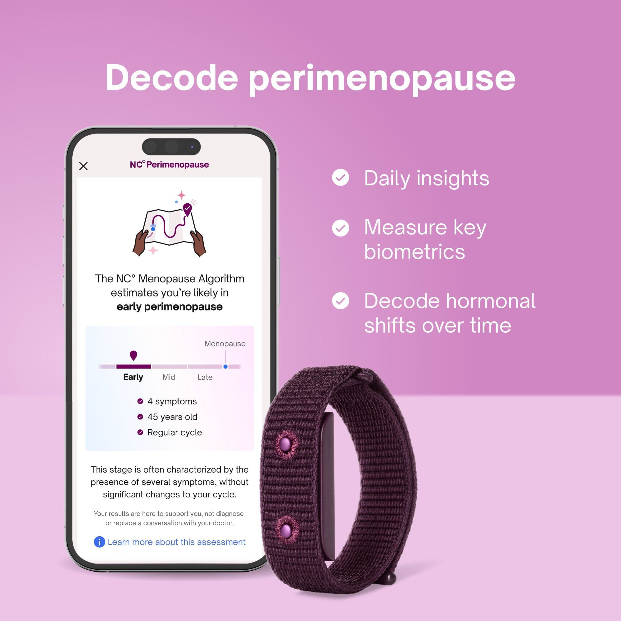 Natural Cycles° NC° Perimenopause and NC° Band with 12-month App Subscription, , large