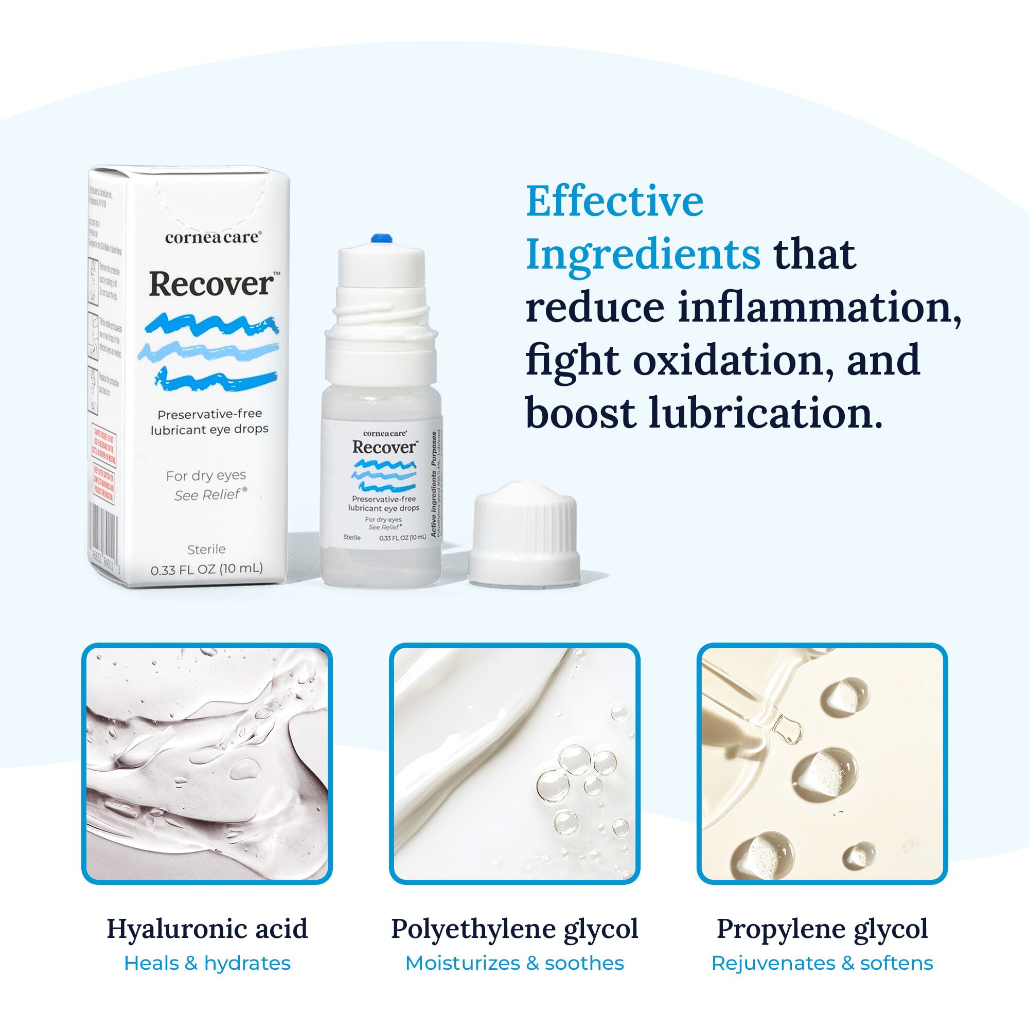 CorneaCare Recover Preservative-Free Artificial Tear, 0.33 fl oz., , large