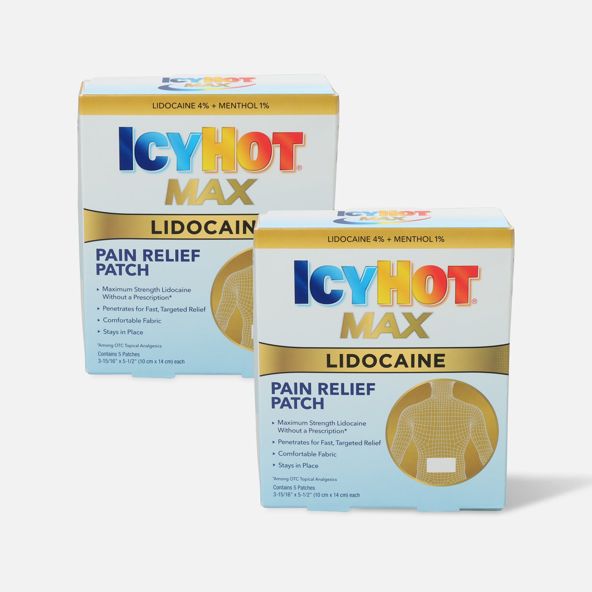 Icy Hot Patch with Lidocaine, 5 ct. (2-Pack), , large