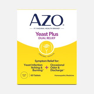 AZO Yeast, Natural Symptom Prevention & Relief, 400 mg, Tablets, 60 ct.
