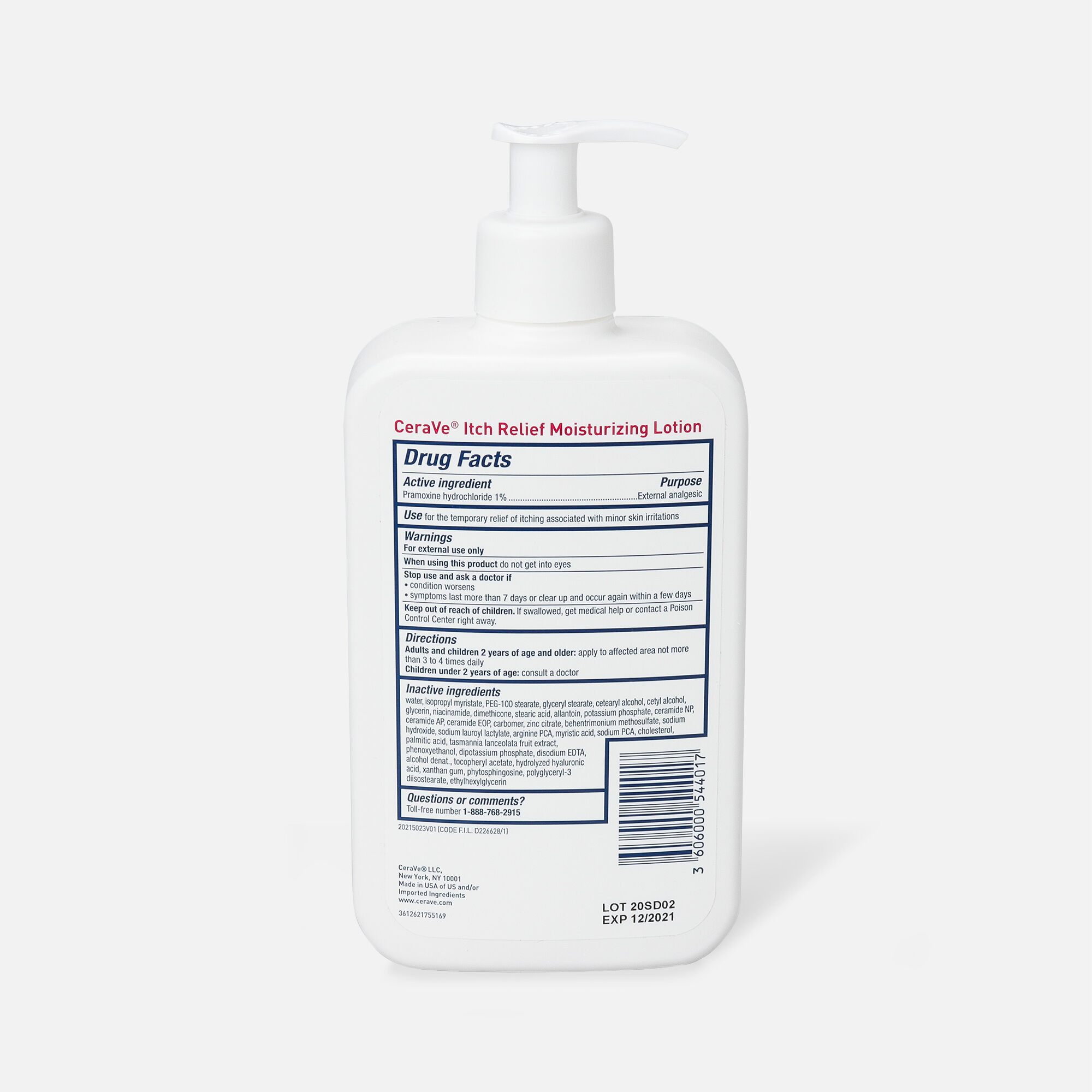 CeraVe Moisturizing Lotion for Itch Relief, , large