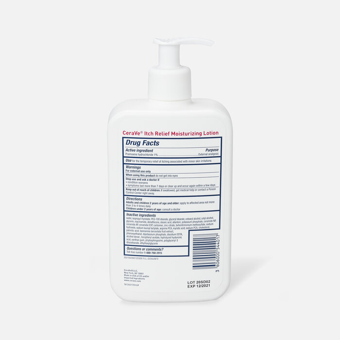 CeraVe Moisturizing Lotion for Itch Relief, 16 oz., , large