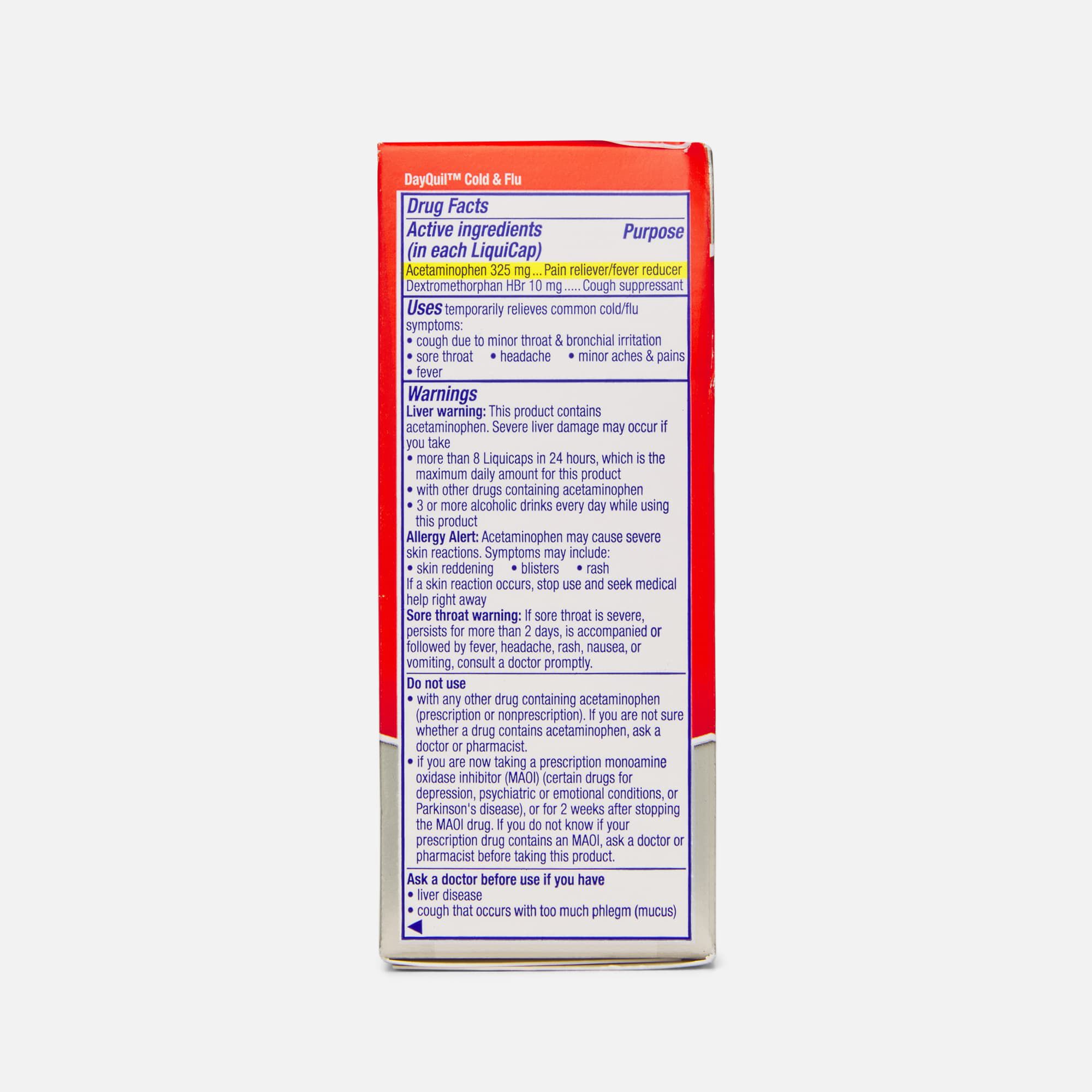 Vicks DayQuil & NyQuil High Blood Pressure Cold & Flu Relief LiquiCaps, 48 ct., , large