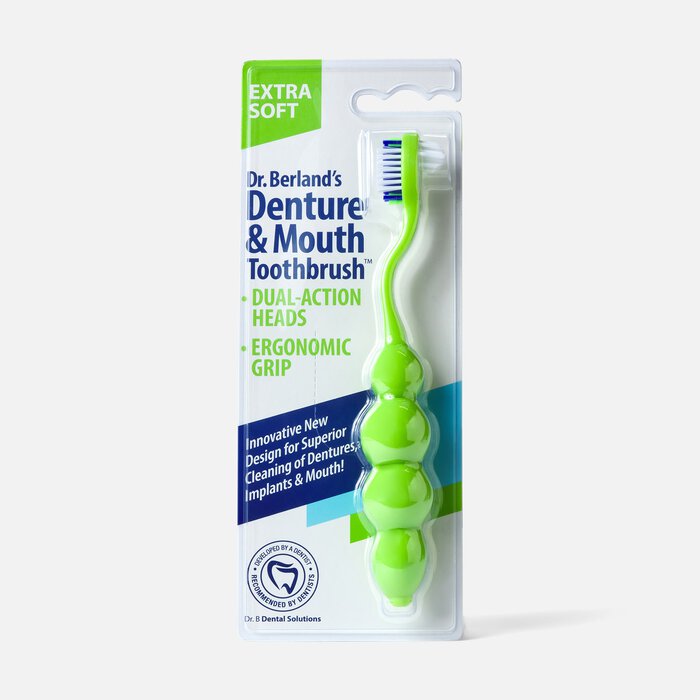 Dr. B Denture & Mouth Toothbrush, Extra Soft Bristle, , large