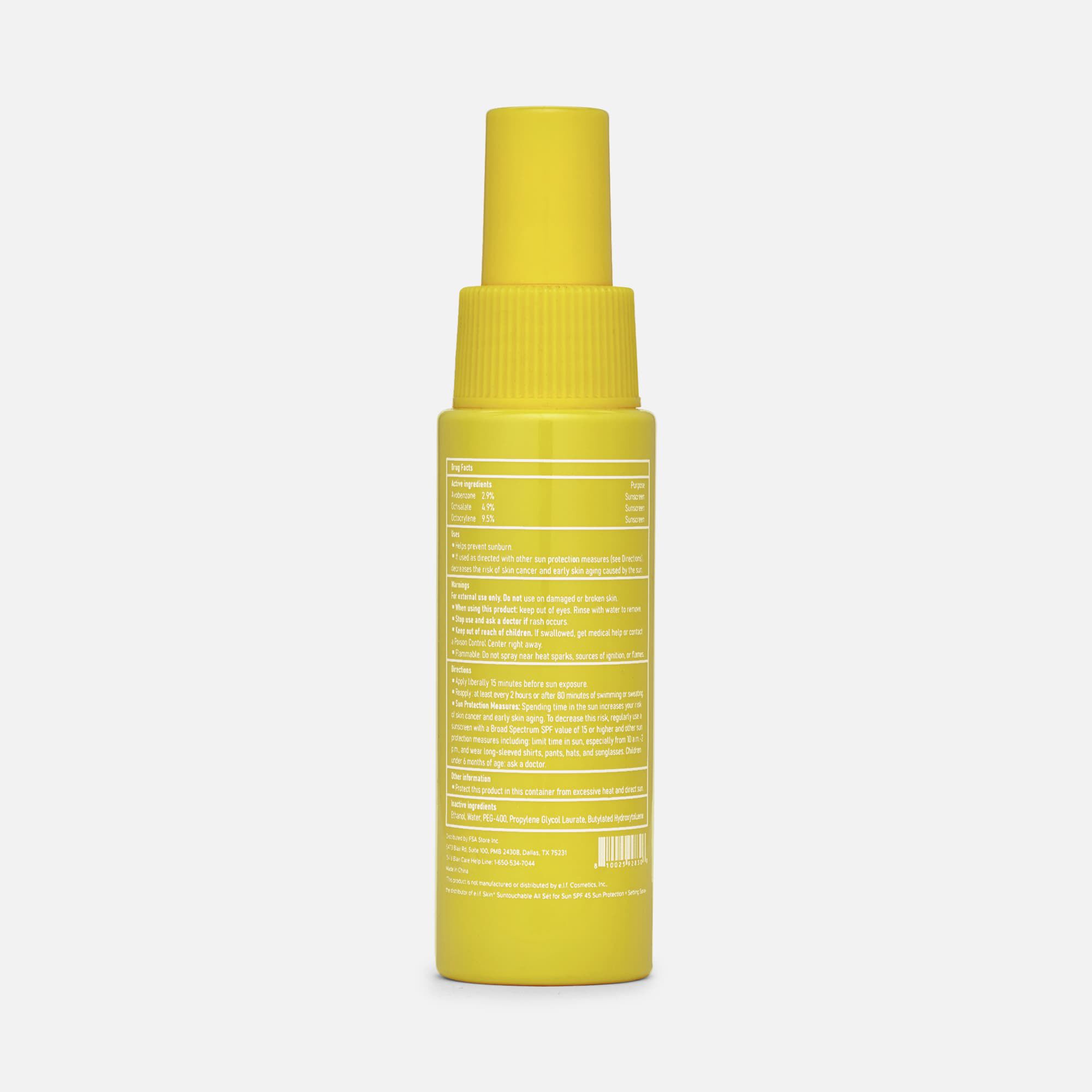 Caring Mill™ Sunscreen Setting Spritz, SPF 45, 2 oz., , large