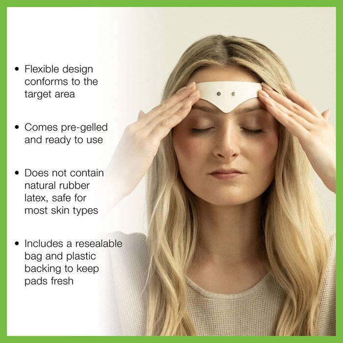 AccuRelief™ Migraine Pain Relief Replacement Electrode Pads, 4-Pack, , large