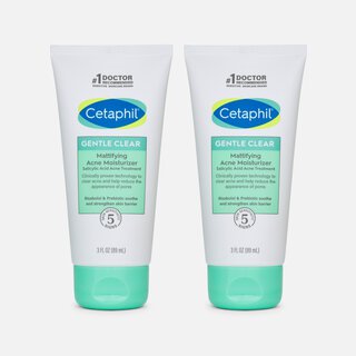 Cetaphil Gentle Clear Mattifying Acne Moisturizer, 3 oz. (2-Pack)