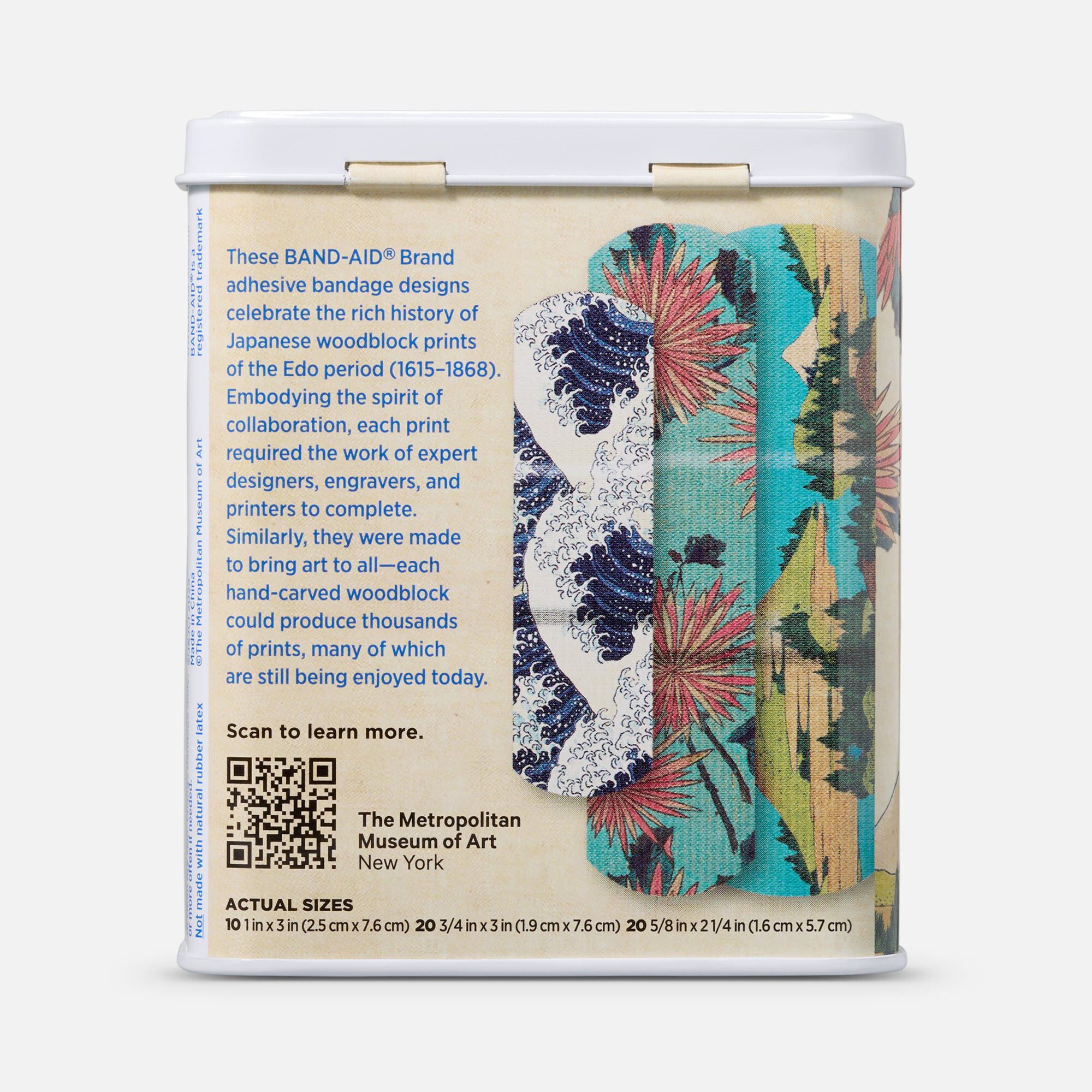 BAND-AID®x The Met Flexible Fabric Adhesive Bandages, Assorted Sizes, 50 ct., , large