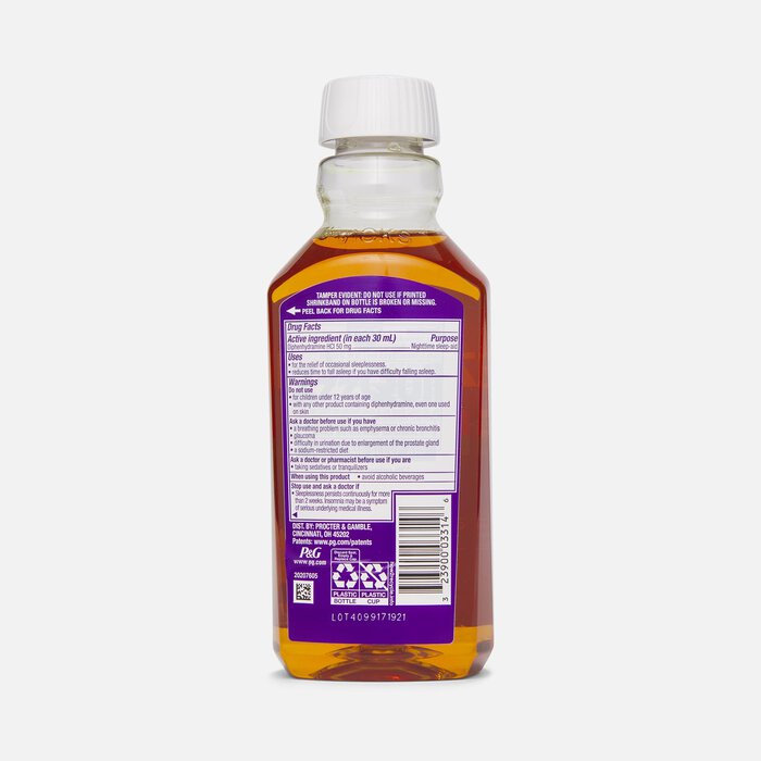 Vicks ZzzQuil Soothing Sleep Nighttime Sleep-Aid Liquid, Chamomile Honey, 12 fl oz., , large