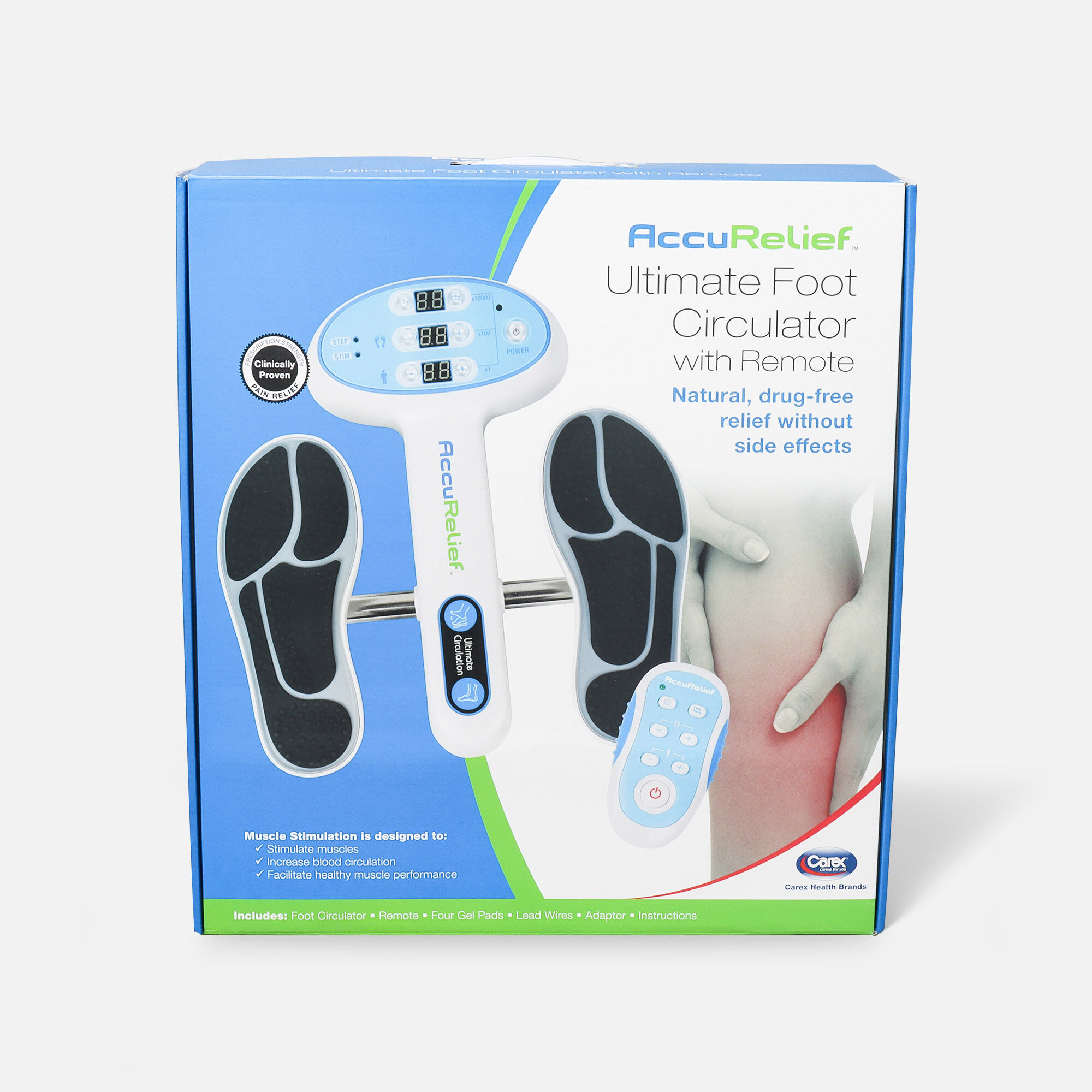 Carex AccuRelief Ultimate Foot Circulator with Remote, , large