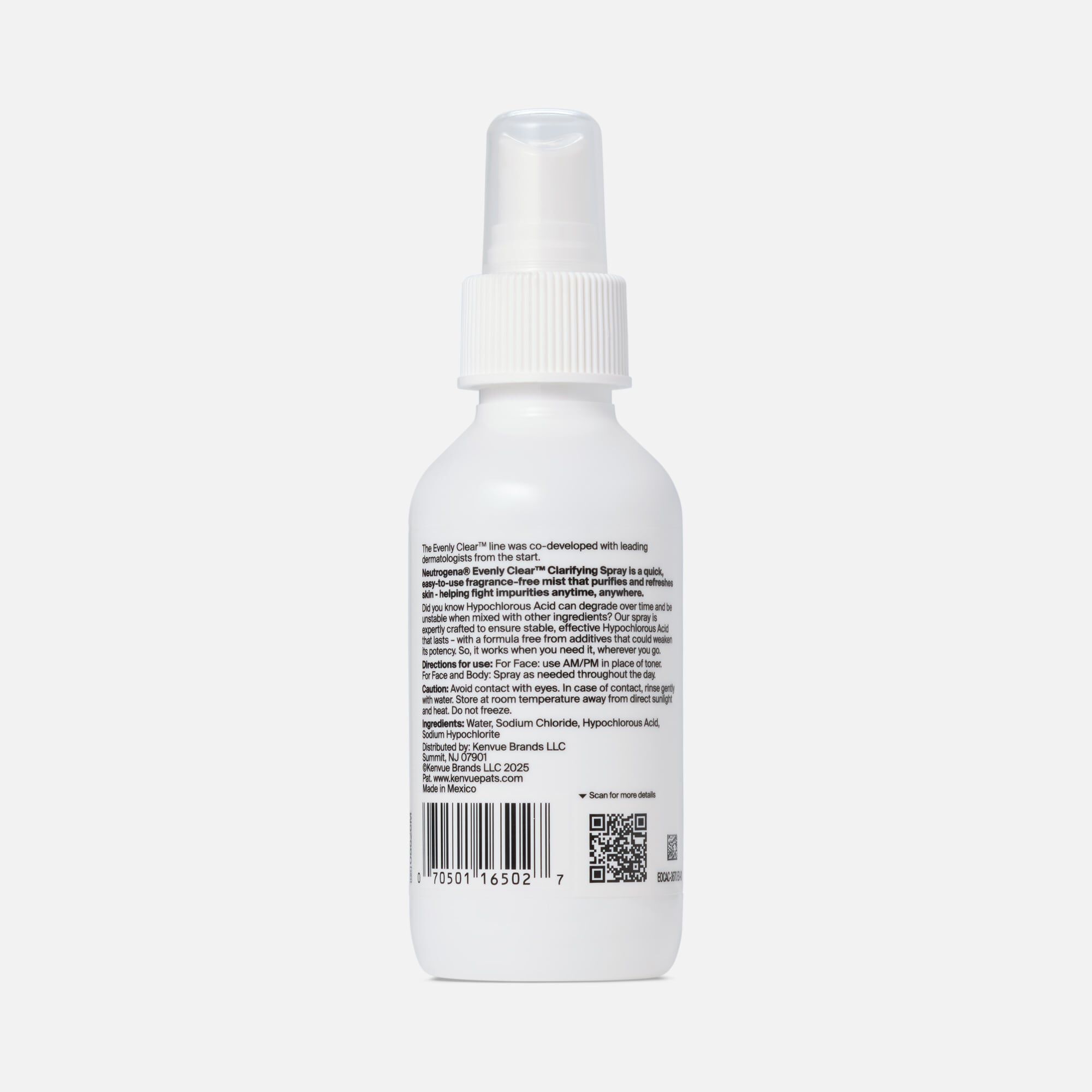 Neutrogena® Evenly Clear™ Clarifying Spray, 4 fl. oz., , large