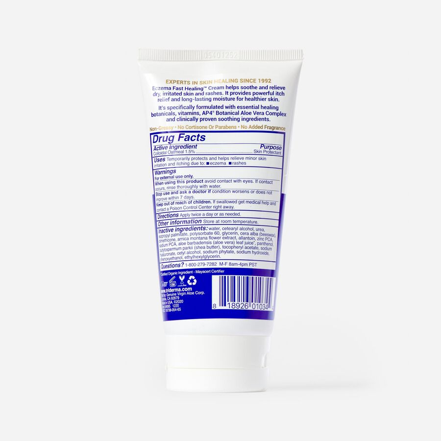 TriDerma Eczema Fast Healing™ Face & Body Cream, 6 oz. Tube, , large image number 1
